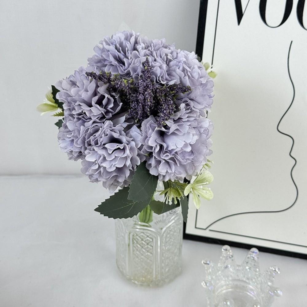 New 30CM Peony Silk Flowers Gifts DIY Artificial Peony Bouquet 7 Heads Fake Flower Table Decor