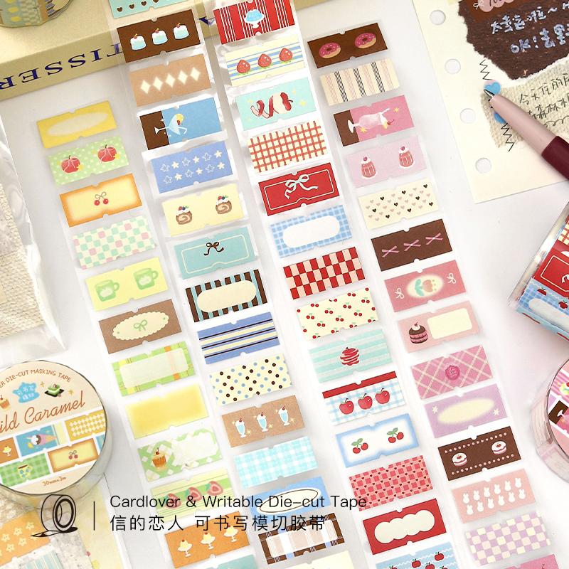 JIAMEI 30mm * 3m Afternoon Tea Symphony Series Kawaii Ins Label Die Cutting Tape DIY Diary Scrapbook Journal Supplies