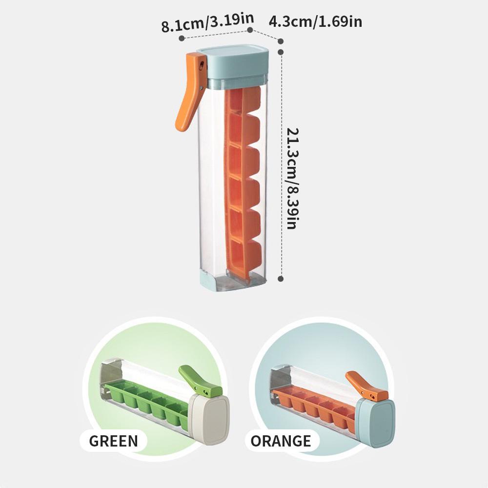 Ice making mold with lid, one click easy release, suitable for cocktails/whiskies, easy to clean, ideal for home bars/parties