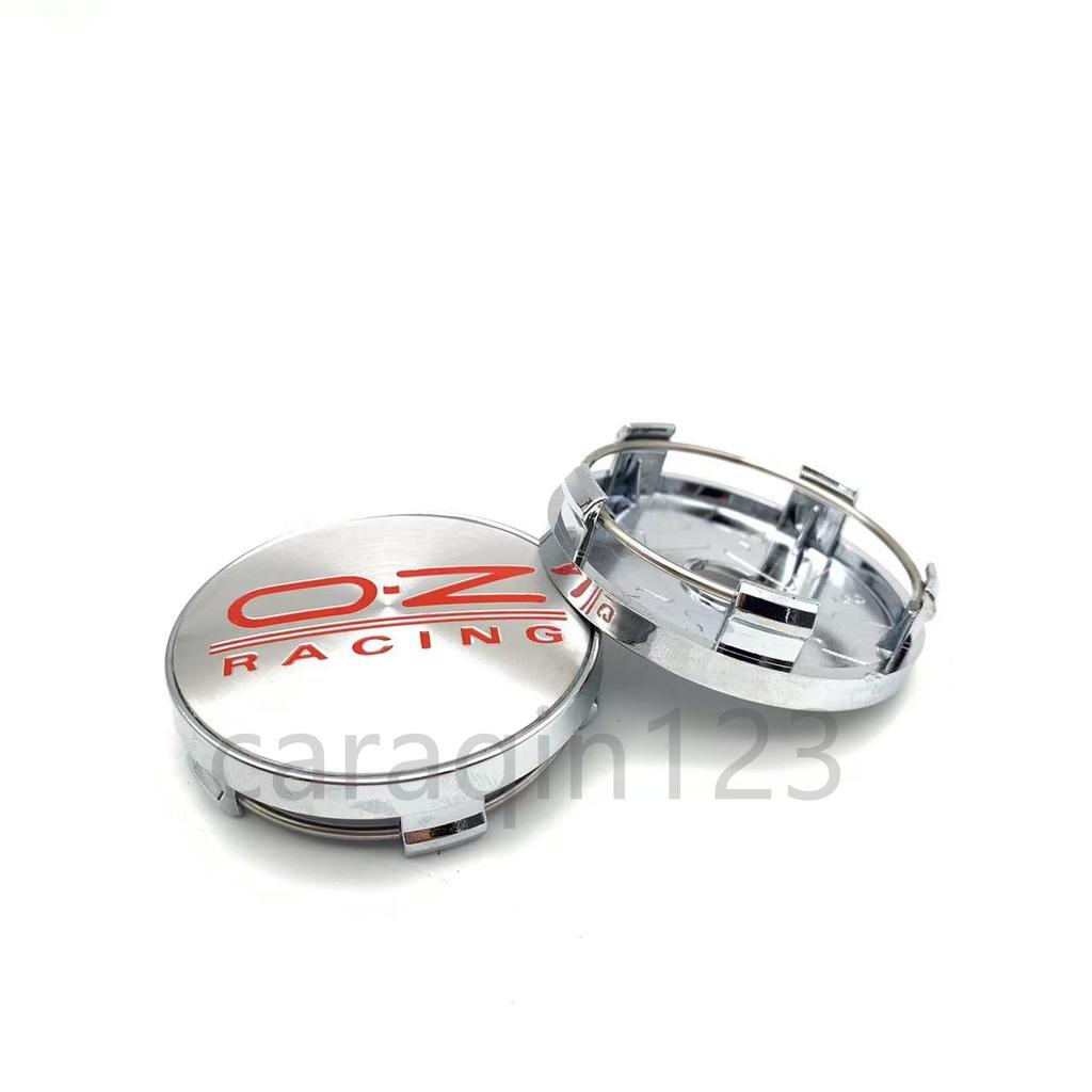 4 ΤΕΜΑΧΙΑ 60mm OZ Racing Καλύμματα Κέντρου Τροχού Αυτοκινήτου Σήμα Εμβλήματος Λογότυπο Τροχού Ετικέτα Αξεσουάρ Στυλ Αυτοκινήτου