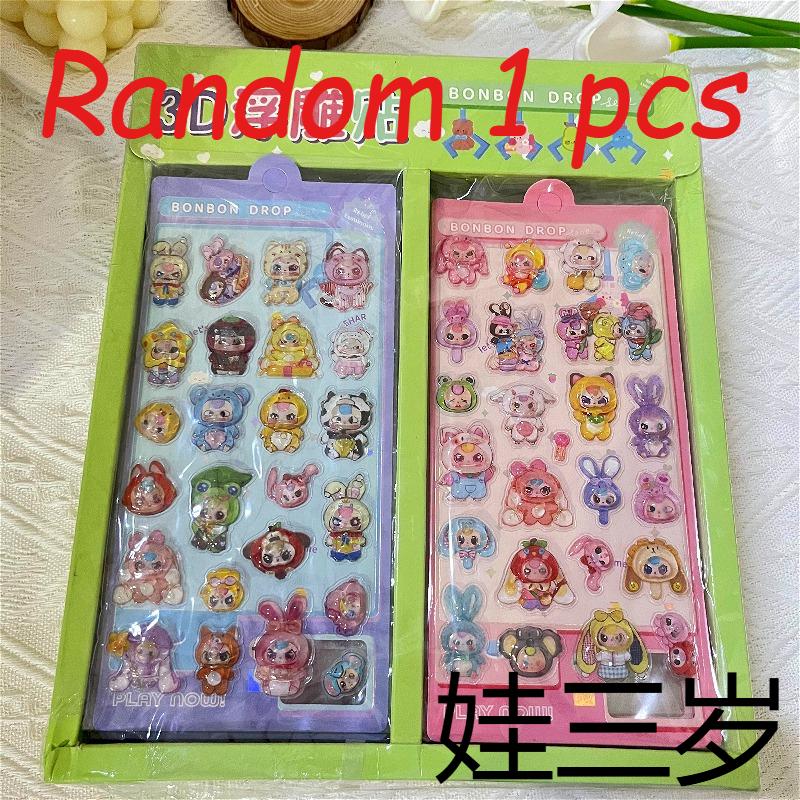 High-value Cartoon Kuromi 3-Year-Old Solid 3D Decorative Stickers Children's Festival Gift