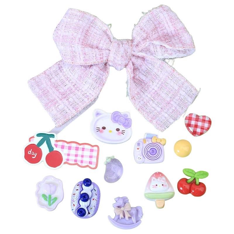 Xiaohongshu-Style Shoe and Hair Accessories: Hole Shoes Decorations, Hair Clips, Ties, Refrigerator Magnets