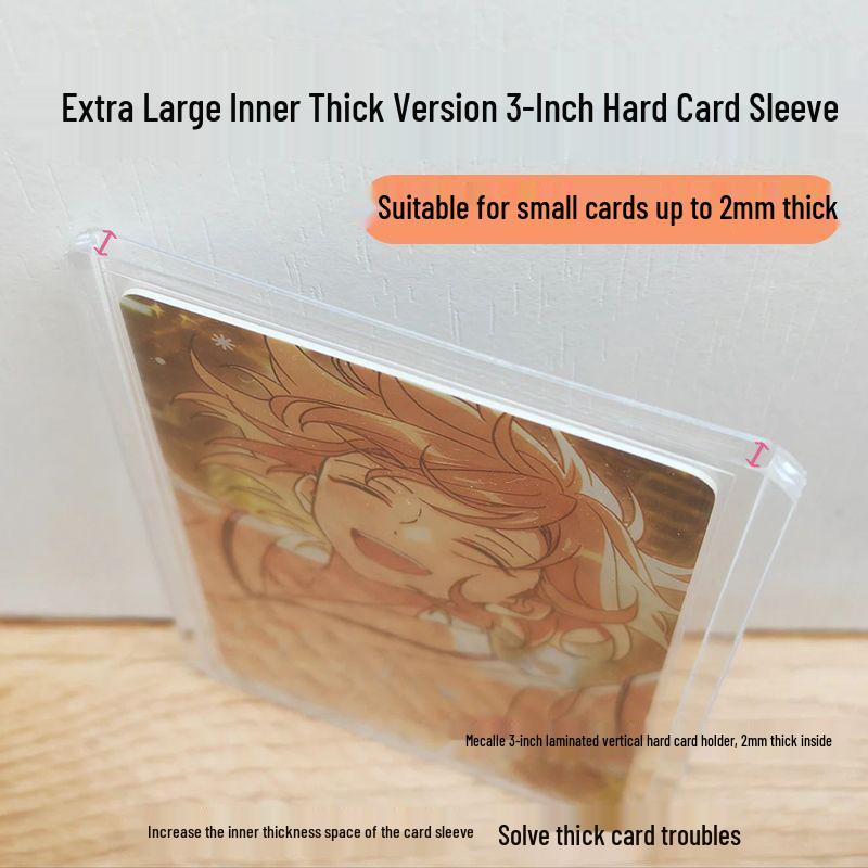 Compact 3-Inch B8 Card Holder: Transparent Protective Sleeve for Polaroid Photos, Free Shipping