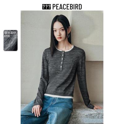 Peacebird Women's Color Block Knit Sweater