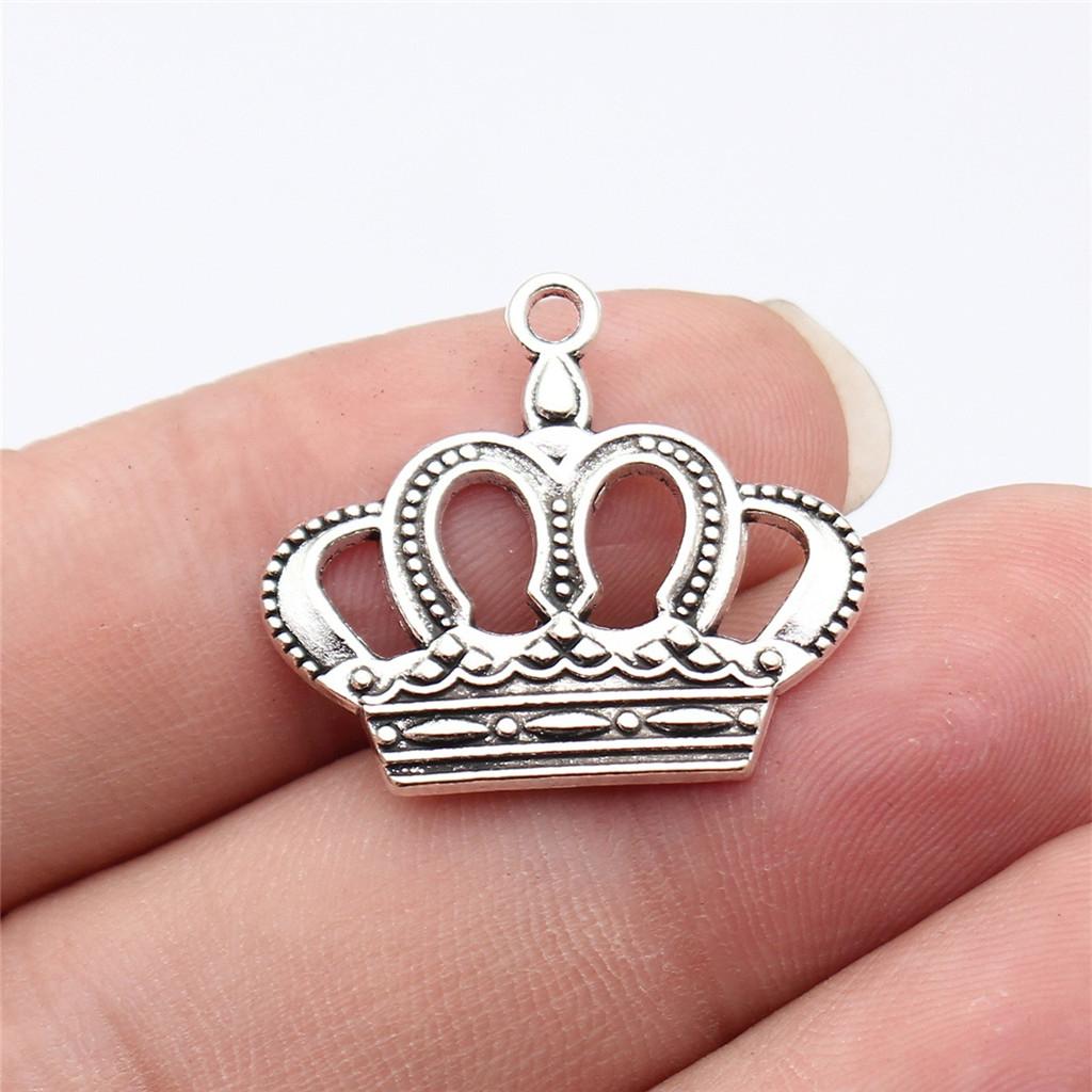 Crowns Royalty Princess Tiara Charm Antique Bronze Zinc Alloy Jewelry Making Supplies for Girls Metal Charms New Arrival