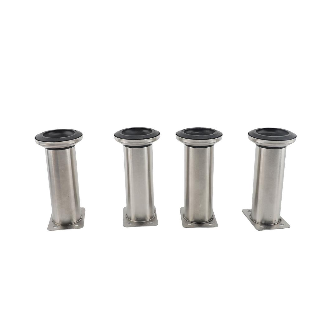 4 Sets Telescopic Furniture Legs Stainless Steel Support Feet with Non Slip Pad for Sideboard TV Cabinet Sofa Bed