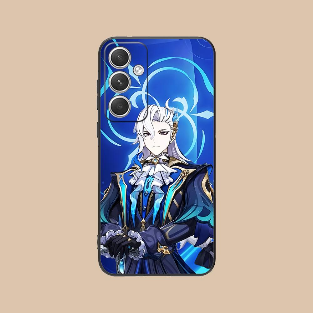 

Game GI Neuvillette Matte TPU Mobile Phone Case for Samsung Galaxy S26 S25 S24 S23 S22 S21 S20 Note20 Plus FE Ultra Colorful Galaxy Note20