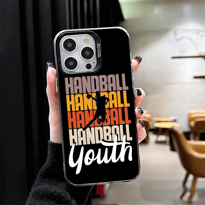 Handball Sport Shockproof Phone Case for iPhone 17 Air 16 16E 15 Pro Max 14 Plus 13 Mini 12 Back Cover Anti Fall Fundas
