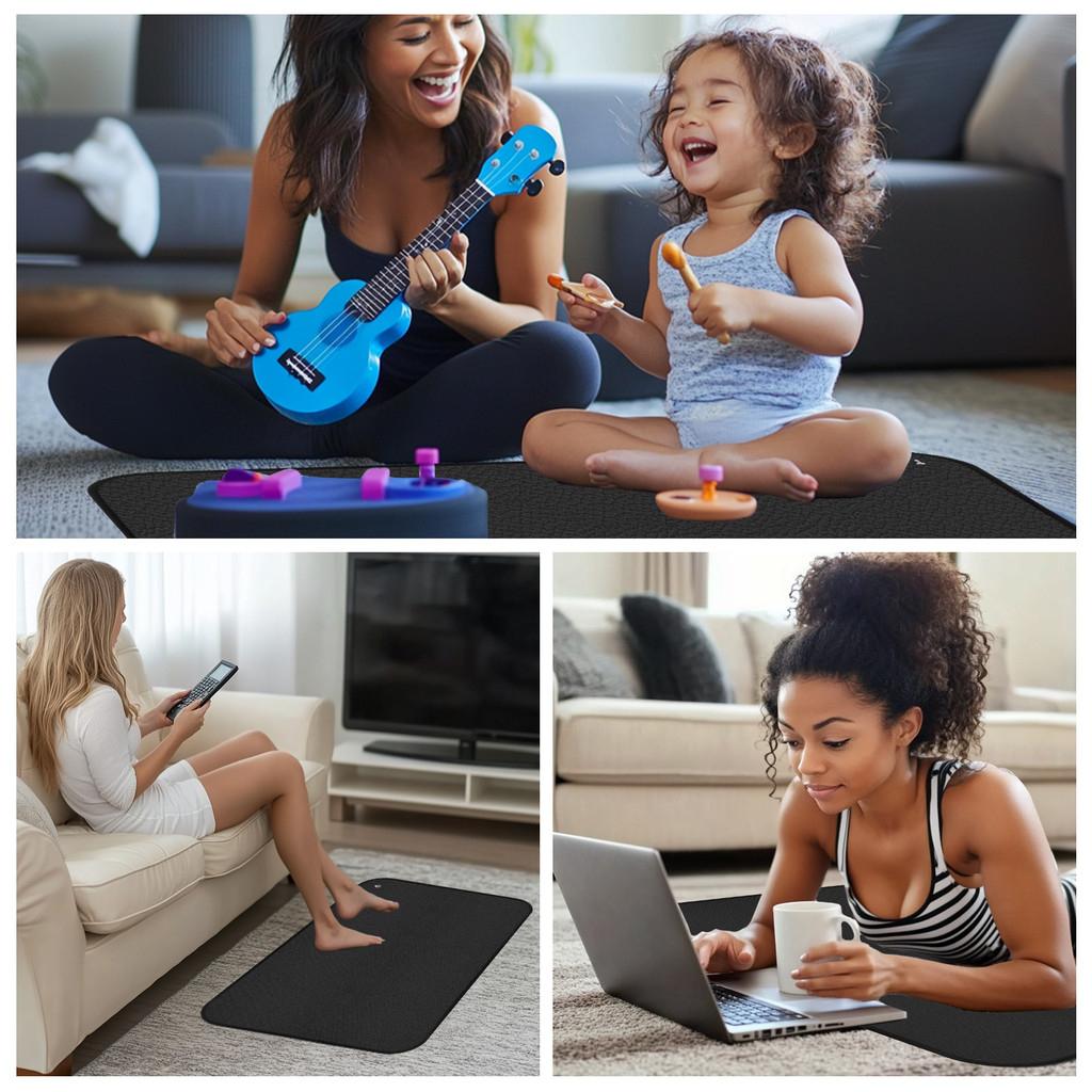 90x60CM/40x60CM Portable Earth Connected Recovery Therapy Release Electrostatic Yoga Mat Improving Sleep Grounding Mat