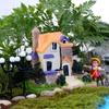 Creativity DIY Succulent Plants Pot Culture Microlandschaft Fairy Castle Stone House Decoration Accessories