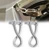 6mm Multipurpose Stainless Shackle Suitable for Chains Cables Camping Mountaineering Rigs Securing Cargo Equipments 2pcs