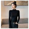 Women S Fleece Lined Half Turtleneck Slim Fit Thermal Base Layer Top