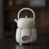 Herb & Wood Ash Ceramic Tea Stove | Candle Heated Gongfu Tea Brewing Base