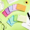 Pajean 9 Pcs/450 Sheet to Do List Sticky Note 3x4 Inch Self Stick Pads with Line Colored Planner Sticky Note Adhesive Memo for Office, Meeting,