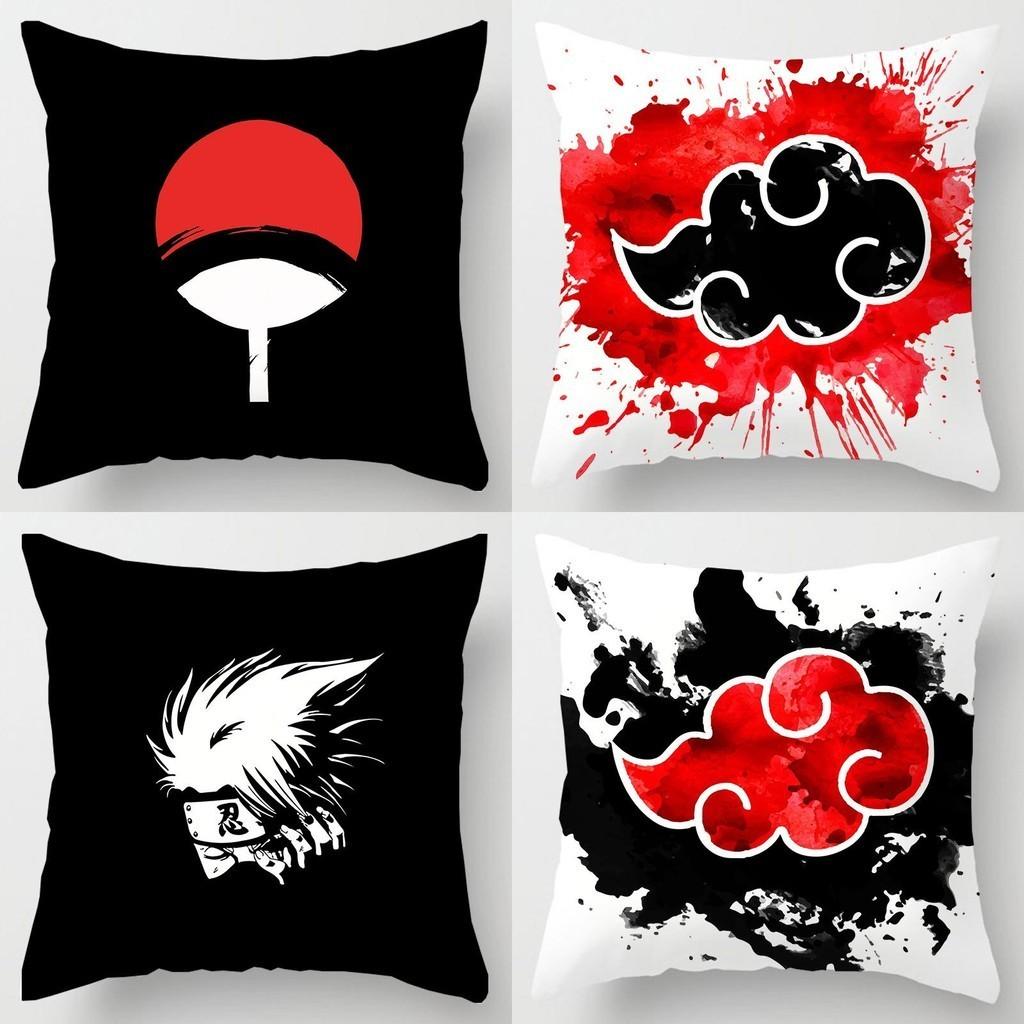 Luxurious Anime Naruto Cushion Cover With Cartoon Logo For Stylish Home Decor