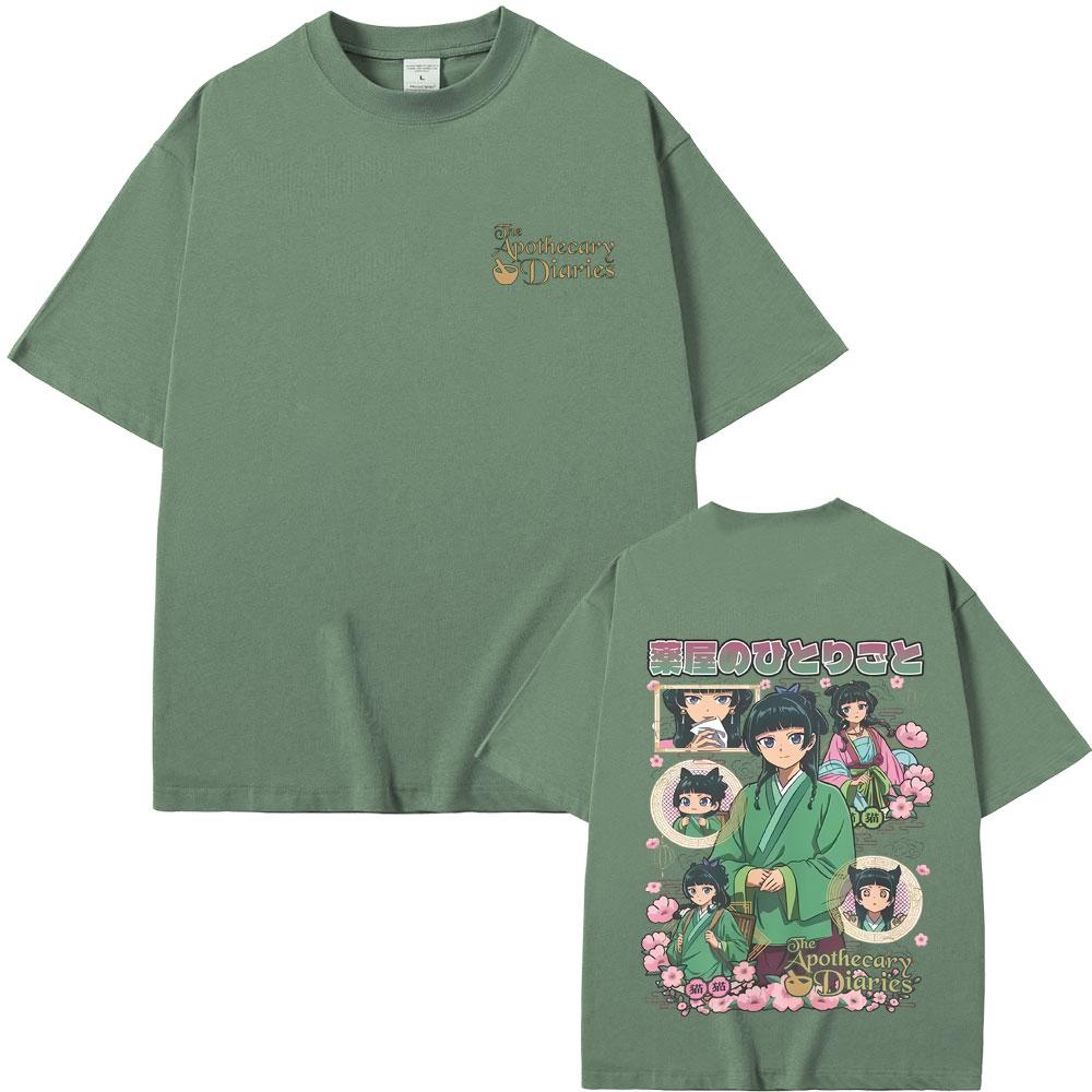 Anime The Apothecary Diaries Maomao Tshirt Mens Womens Kawaii Cute Funny Tshirt Tops Unisex Fashion Trend T Shirts Streetwear