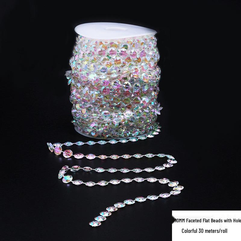 Double-Line Pearl Sunflower Snowflake Beads DIY Decoration