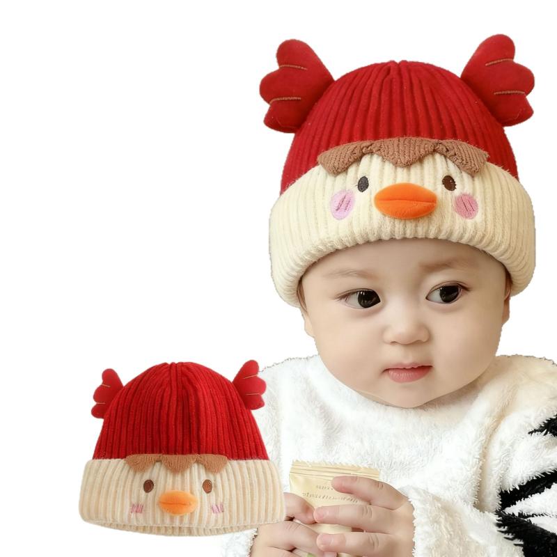 Niedliche Cartoon Baby Strickmütze Häkelmütze Winter Warm Wollmütze Lustige Entenstil Mütze