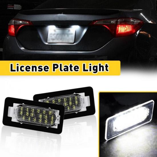 2PCS WHITE LED LICENSE PLATE LIGHT TAG LAMP For TOYOTA 2014 -  COROLLA SEDAN