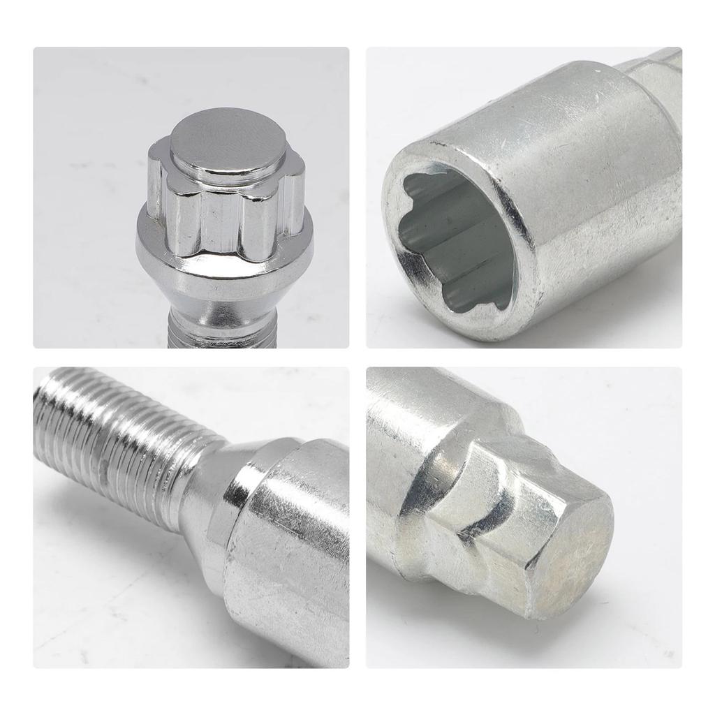 Lightweight Wheel Lug Bolts Locking Nuts M14x1.5 Ensuring Optimally Vehicle Handling And Safety For Extended Durability