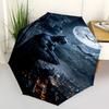 1pc Batman Night Automatic Folding Umbrella - Compact 8-Rib Design, Durable Plastic & Iron1414L