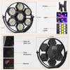 200W Hexagonal 7PCS RGBW LEDs Mini Retro Lights DMX512 DJ Show Stage Effect Light 8/32CH Channel for Church Concert Wedding