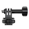 Action Camera Cold Shoe Mount Adapter With Cold Shoe 1/4 Screw Hole For Tripods DSLR Accessories 180Degree Adjustable