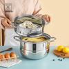 Huoxiang 28CM 3-Layer Stainless Steel Steamer