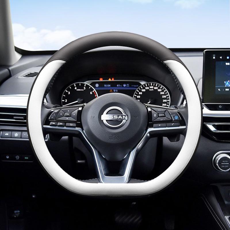 Uniwersalny antypoślizgowy ultracienki pokrowiec na kierownicę dla Nissan Sylphy, Teana, X-Trail, Qashqai, Kicks - Cztery Pory Roku.