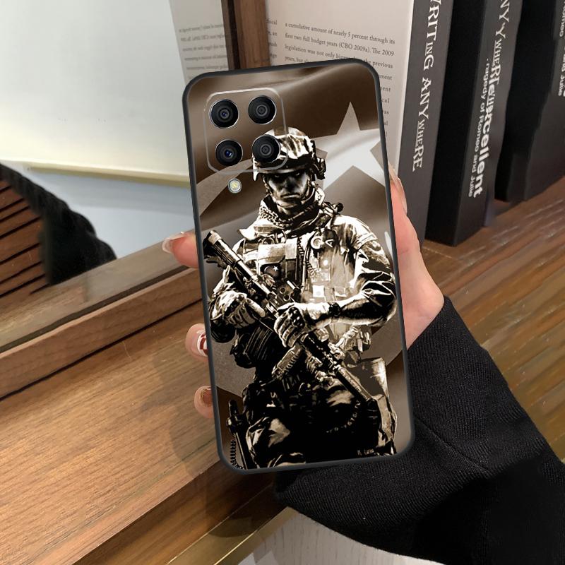 Military Army Special Forces Case For Samsung Galaxy M56 M06 M16 M36 M52 M32 M12 M54 M34 M14 M35 M55 M15 M11 M31 M13 M53