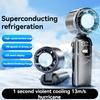 Handheld High-speed Fan Folding 100 Speed Infinitely Adjustable Portable Outdoor Hanging Neck Small Fan