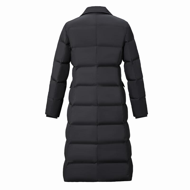 Tromen Women's Lapel Collar Mid-Length Padded Winter Coat