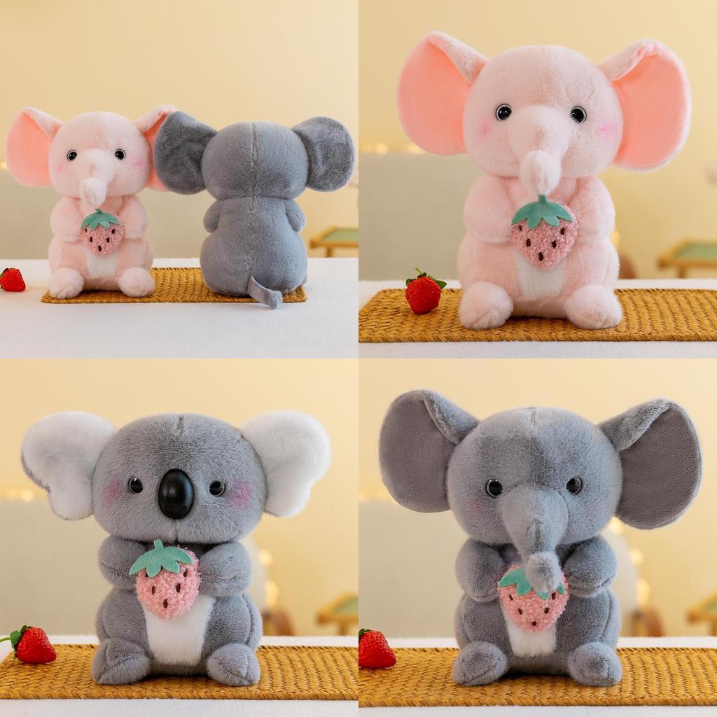 Cute And Soft 8-inch Plush Toy Elephant Koala Doll For Claw Machine
