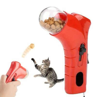 An Interactive Cat Treat Launcher a Fun Handheld Feeding Toy Suitable for Cats And Small Dogs