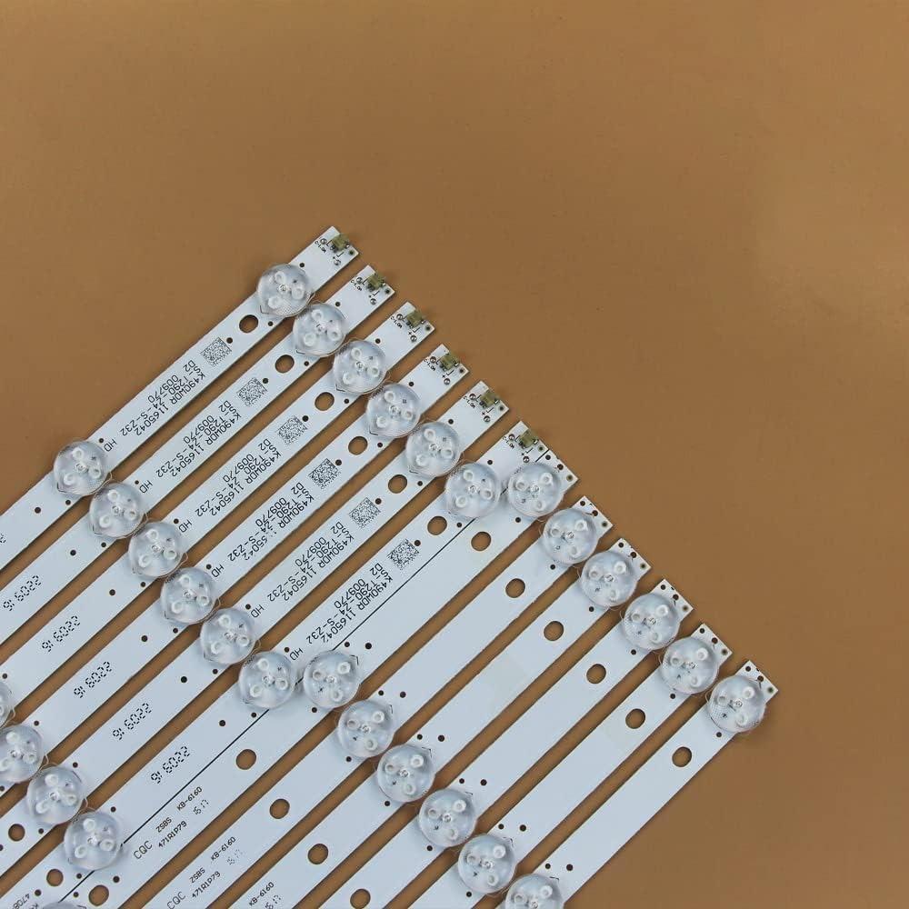 4708-K49WDR-A1213K11 4708-K49WDR-A1212K11 K490WDR A1 LED Backlight Strips for tv 49 49L621U 30888 K490WDR1168041 12pcs/Kit