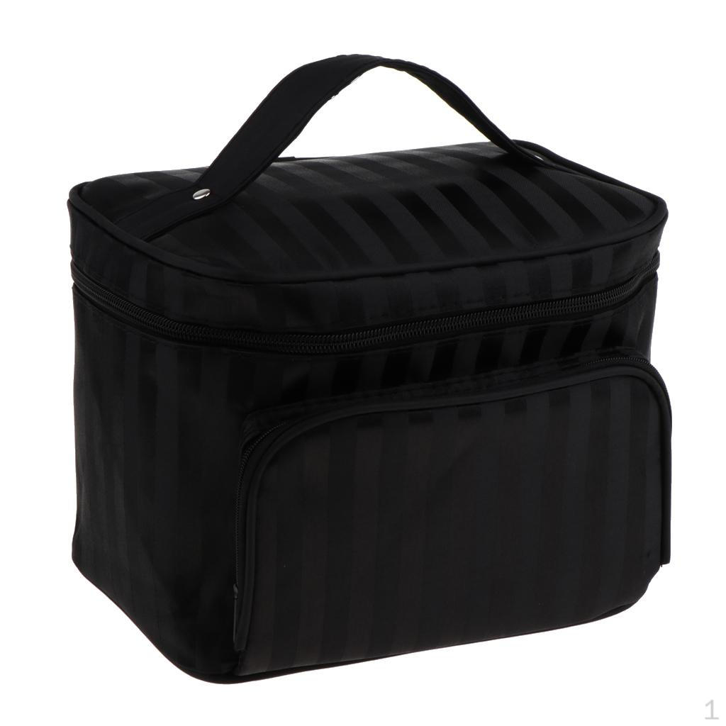 Beauty Large Makeup Cosmetic Bag Travel Toiletry Wash Case Organizer Handbag Black
