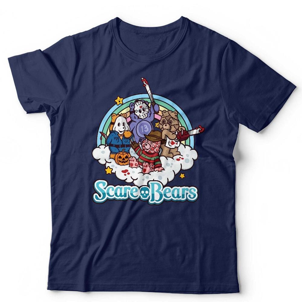 Scary Teddy Bear Parody Cute Horror Halloween Joke Unisex TShirt S