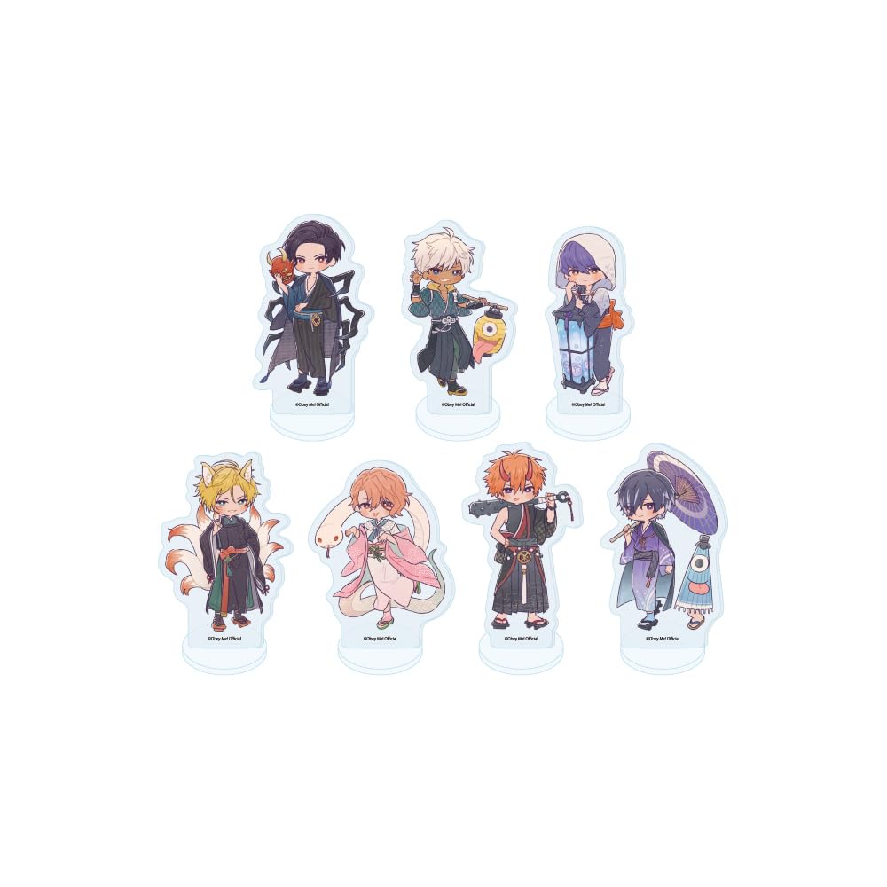 

Obey Me Nightbringer 19 Hyakki Yagyo ver. [Retro Art Illustration] Acrylic Petit Stand Complete Set (7-Piece Box)