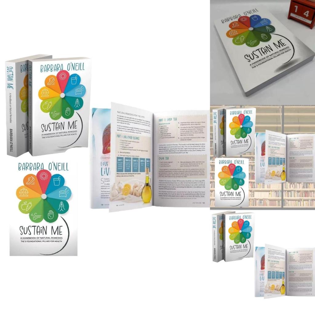 Sustain Me By Barbara O'neill Beautifully Designed White Cover Provides Inspiring Insights For Life Improvement