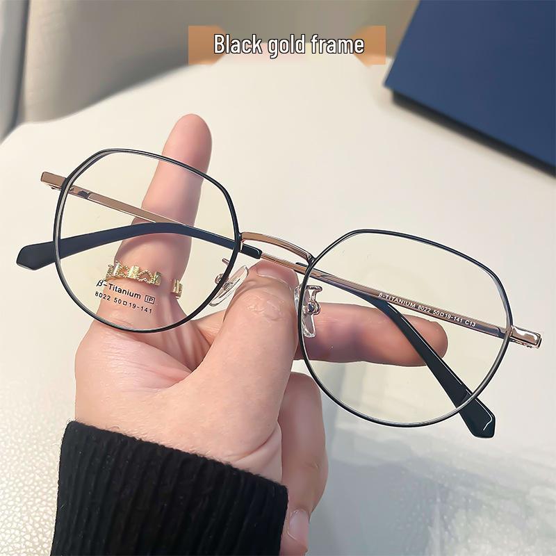 

Ультралегкие ретро очки для близорукости с большим лицом - Унисекс оправа для очков в корейском тренде, готова для установки линз по рецепту.