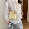 Borsa a secchiello con coulisse in PU da donna Borsa a tracolla con più colori Leggera Borsa a mano quotidiana In offerta Borsa a spalla mini casual