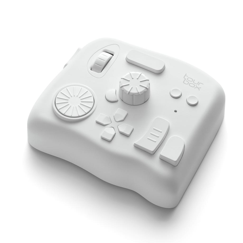 TourBox Elite [Upgraded] Left-Handed Device for Illustration, Video, and Image Editing, with Bluetooth 5.0, Customizable Keyboard Shortcuts, and