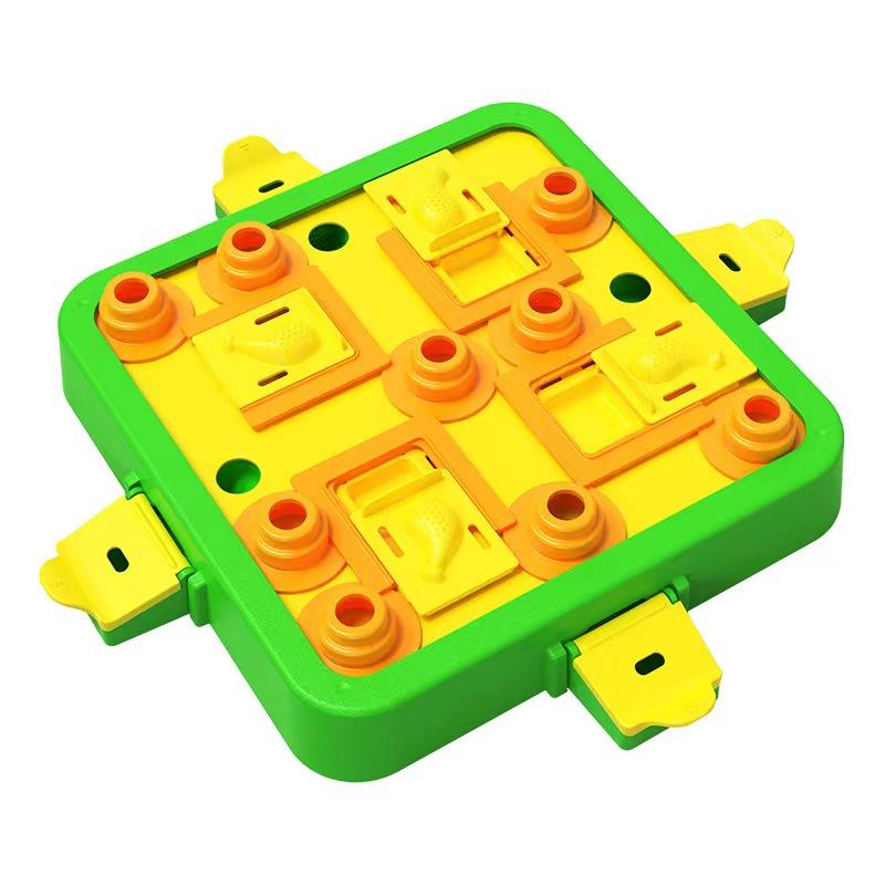 Dog Puzzle Toy Dogs Brain Education Mentally Stimulation Toys Puppy Treat Food Feeder Dispenser Advanced Level 3in1 Interactive