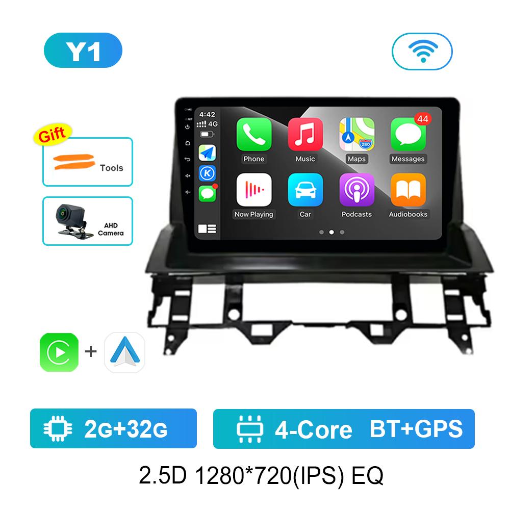 Player multimedia radio auto Android pentru Mazda 6 2002 - 2008 WiFi GPS navigație DSP stereo ecran divizat unitate principală instrumente auto