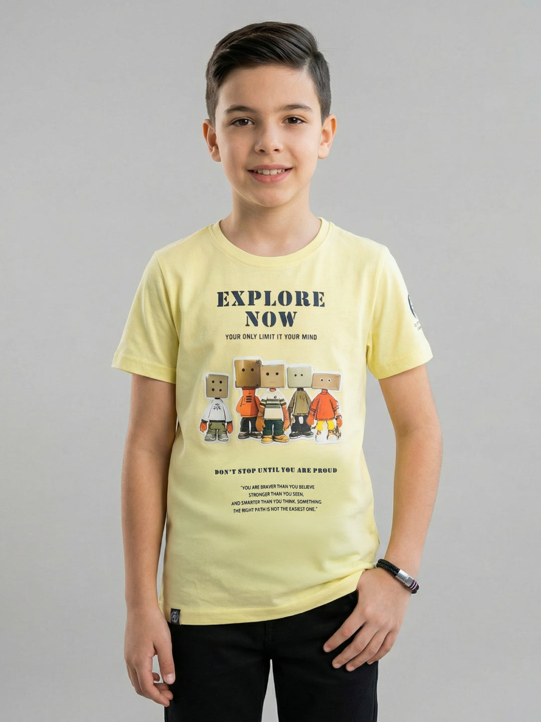 Monte Carlo Boy Regular Fit Yellow Tshirt 4-5 Years жёлтый