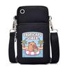 Casual mobile phone bag cute printing new messenger bag Korean version versatile small bag vertical change bag