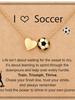 One Piece Softball/soccer/volleyball/basketball/rugby Necklace for Girls and Women, Sports Accessories Jewelry, Perfect Gift for Couples