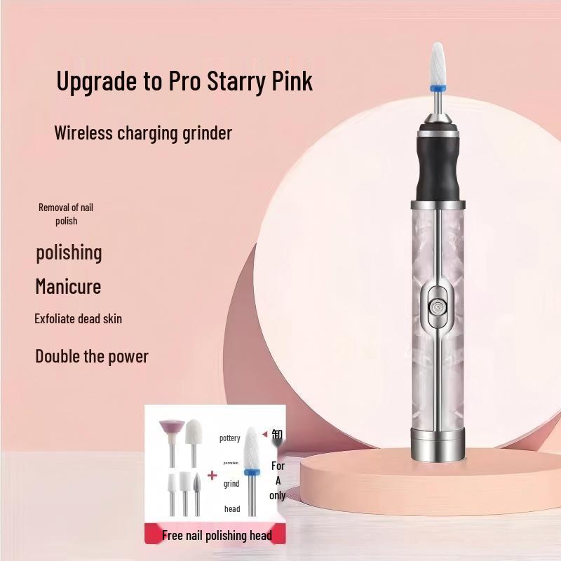 Portable Rechargeable Nail Grinder & Polisher - Professional Manicure Tool for Dead Skin Removal