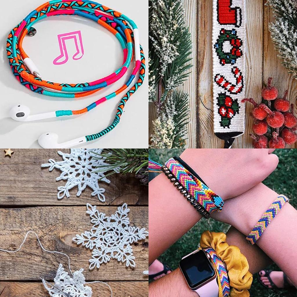 6pcs/lot Colorful Polyester Cross Stitch Embroidery Thread Sewing Skeins Craft Embroidery Line For DIY Handmade Accessories Gift