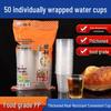 ZISIZ Transparent Disposable Plastic Cups